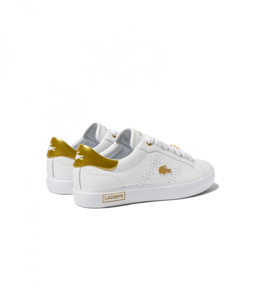 Tênis Lacoste de couro vulcanizado, branco