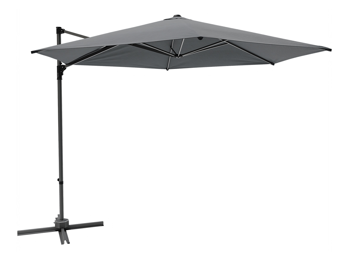 LifeGoods One-Push ronde parasol - Anthracite