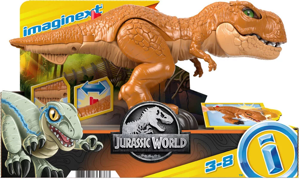 FIGURINE DINOSAURE - T-REX ATTAQUE JURASSIC WORLD IMAGINEXT