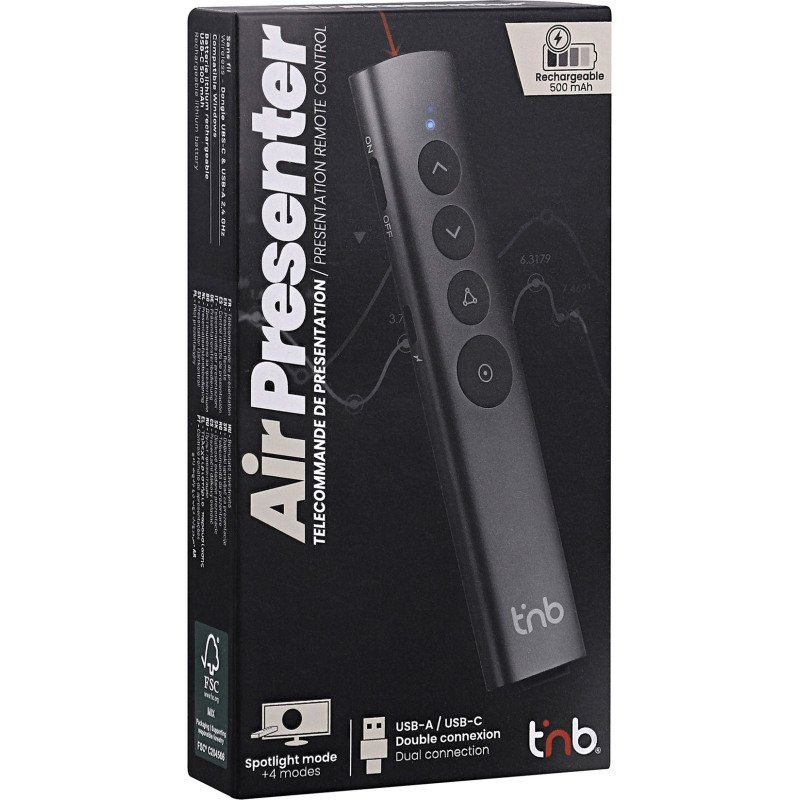 Laser de présentation spotlight rechargeable TNB