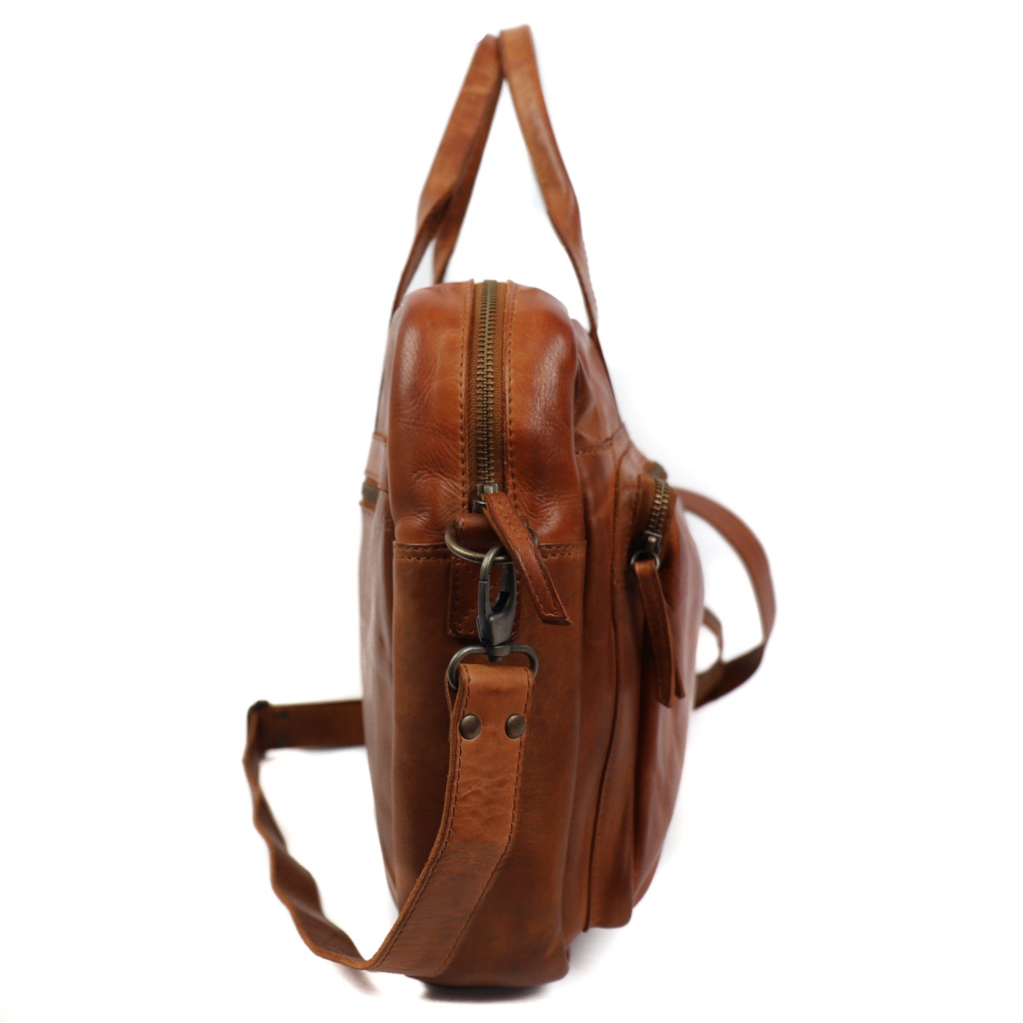 Laptoptas 'Hugo' cognac - CL 32815 Cognac