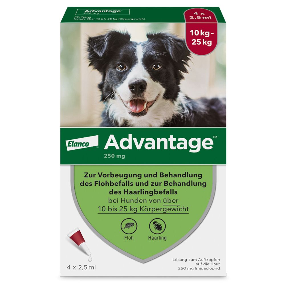 Advantage® 250 mg Spot-On für Hunde 10 - 25 kg
