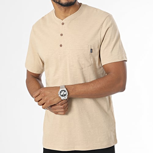 Tee Shirt Poche Brian Beige Chiné