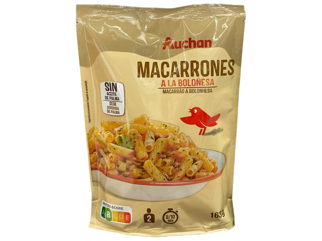 MACARRÃO AUCHAN A LA BOLONHESA 142G