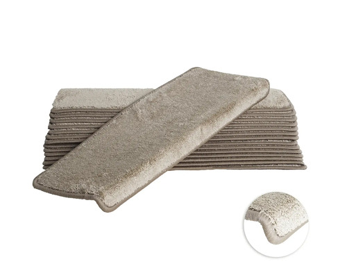 Traptredeset Sweet beige rechthoekig 28x65 cm 15-delig