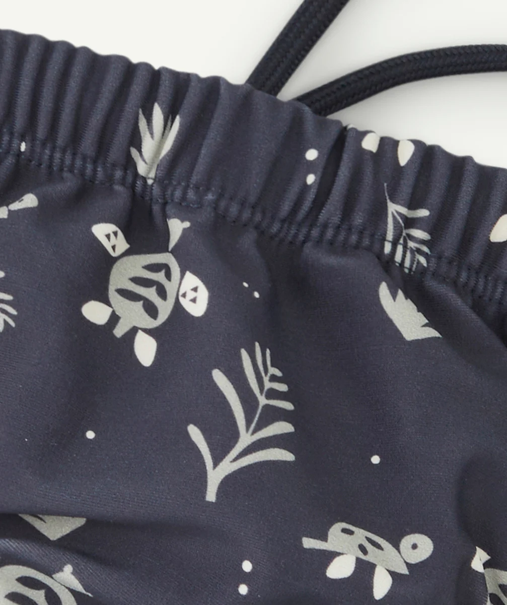 FRESKCOUCHE DE BAIN BÉBÉ GARÇON TORTUE BLEU INDIGO