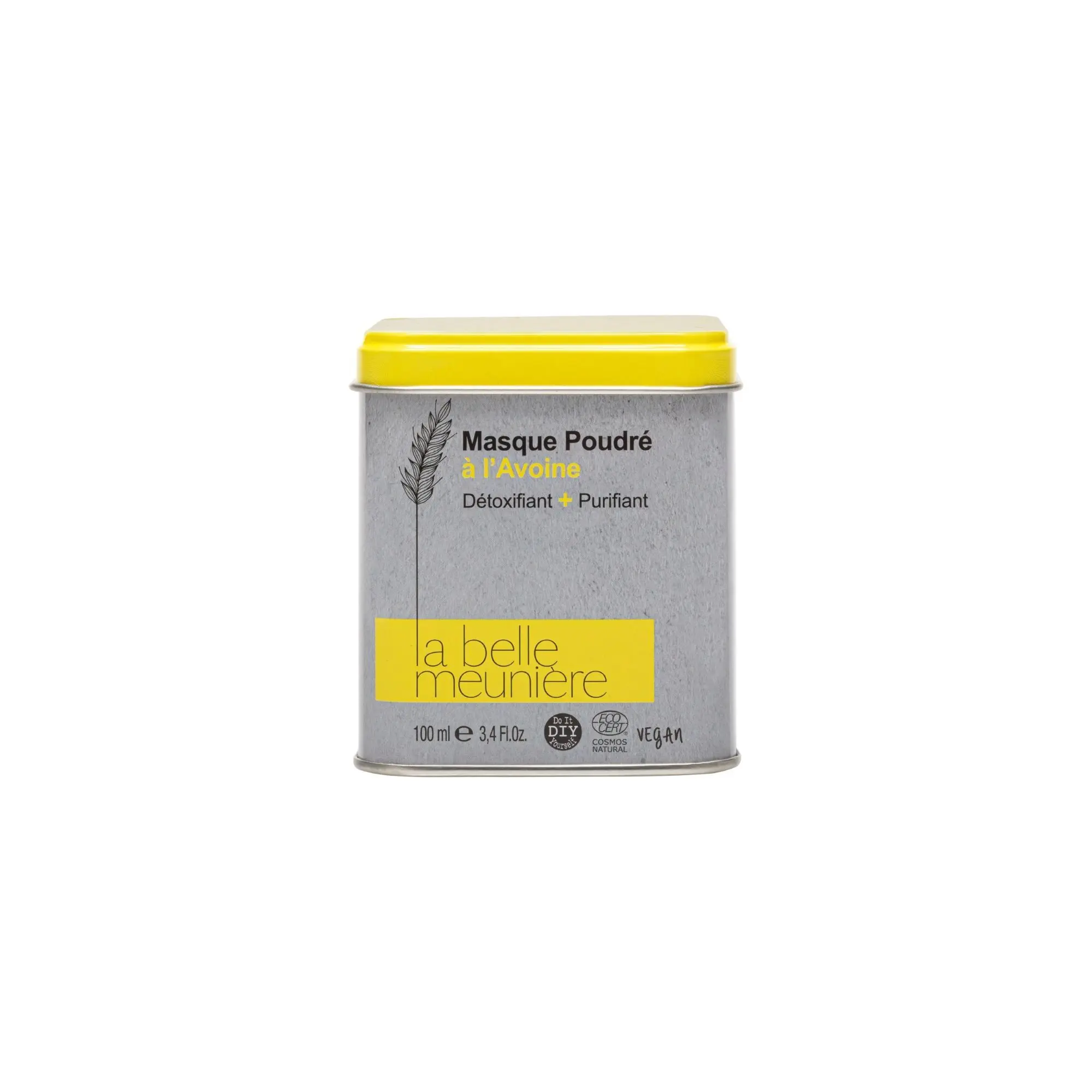 La Belle Meunière - Masque poudré à l'avoineDetoxifiant + Purifiant Boite 120gr - Masque