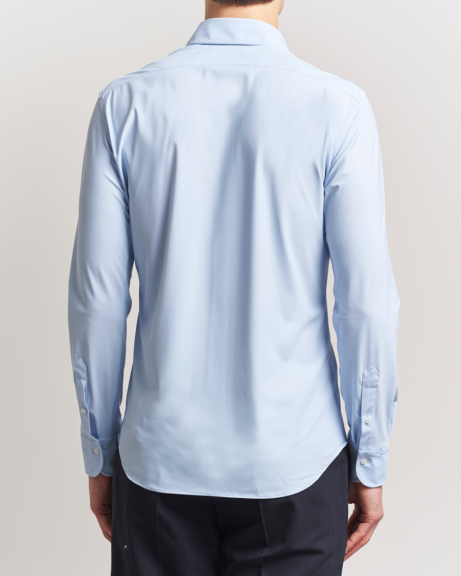 Grigio Jersey Stretch Shirt Light Blue