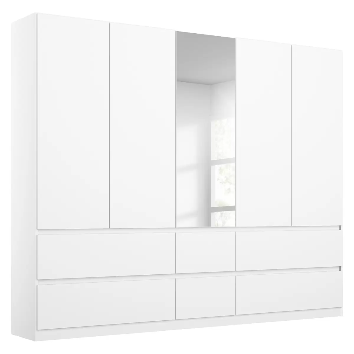 Drehtürenschrank 5-trg. Madulain weiss