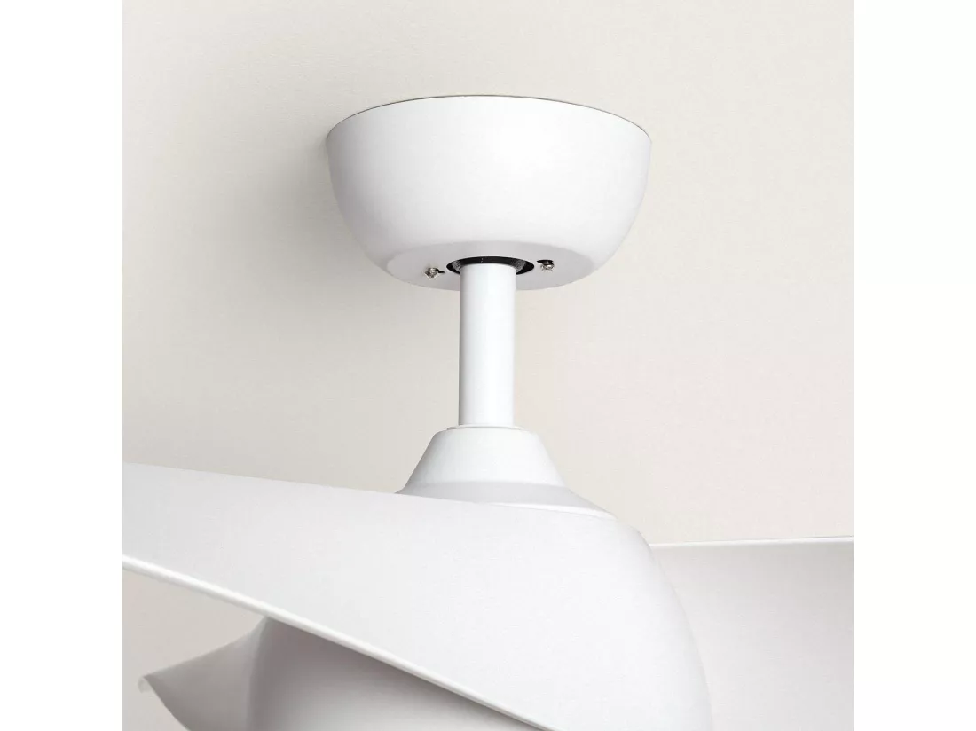 Ventilateur de Plafond Silencieux Eubea 132cm Motor DC Blanc Télécommande Avec lumière Non Blanc