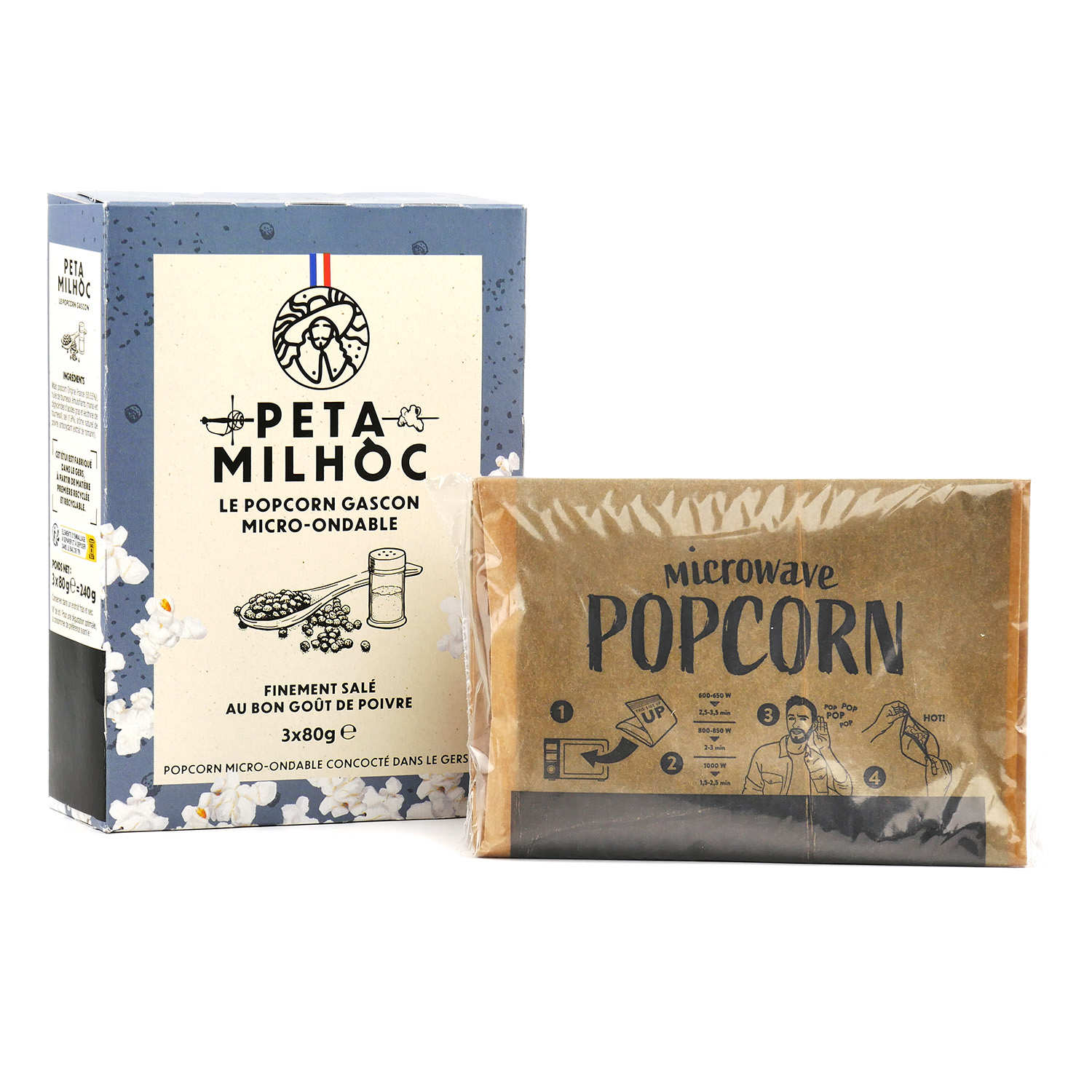 Popcorn micro-ondable - Salé et au poivre