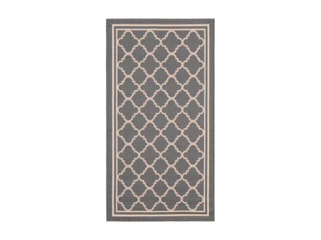 Tapis Anthracite & Beige 79 X 152 cm - Bleeker