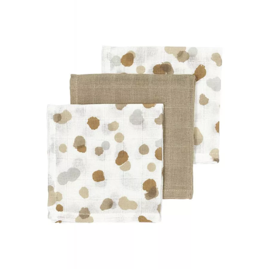 MEYCO Musselin Spucktücher 3er-Pack Stains Sand