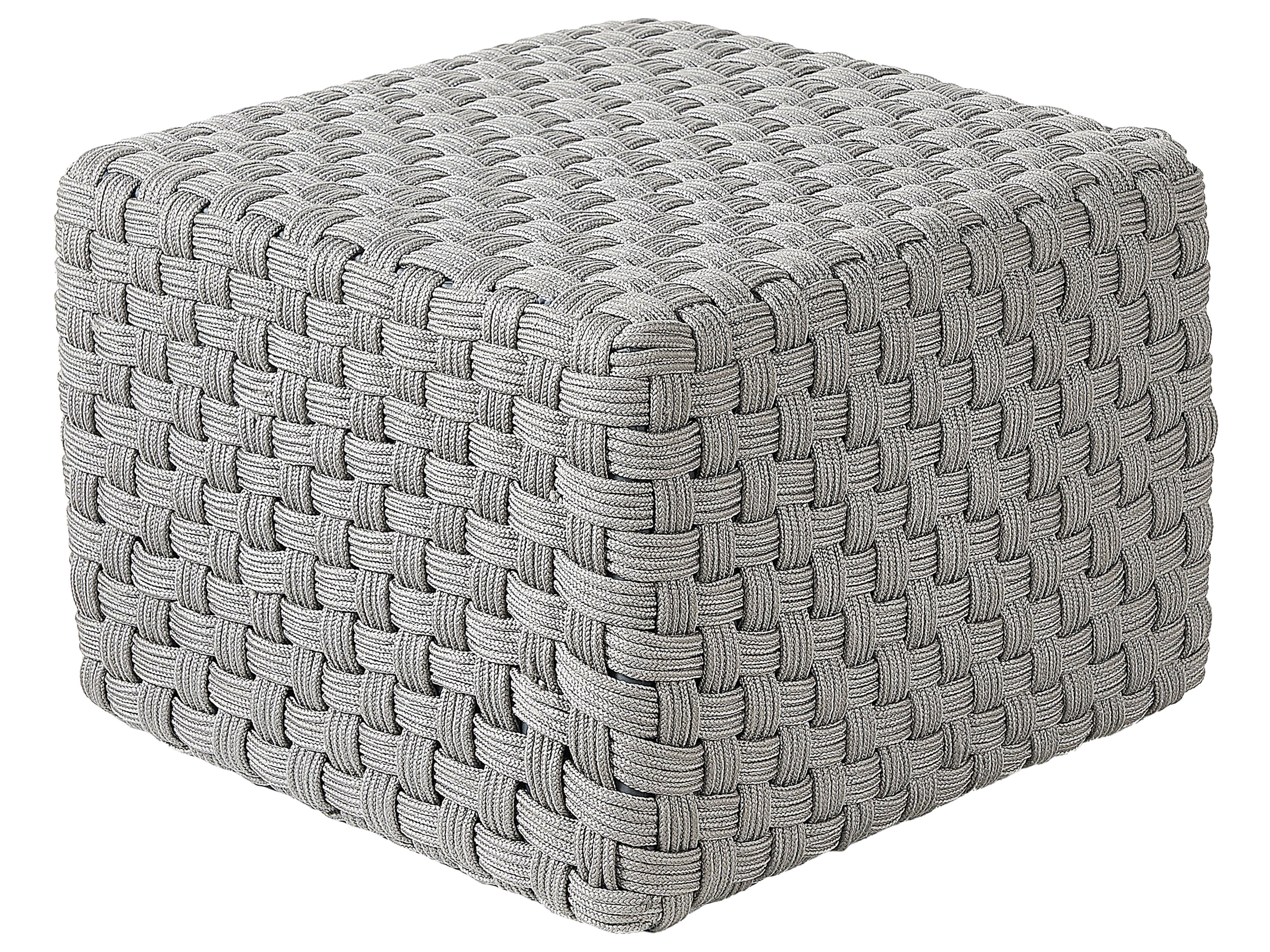 Poef NALLI Synthetisch materiaal Grijs