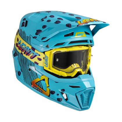 Casque cross Leatt 8.5 avec masque 5.5 2025 - Bleu