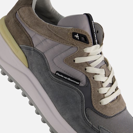 Floris van Bommel Noppi 20.07 Sneakers grijs Suede