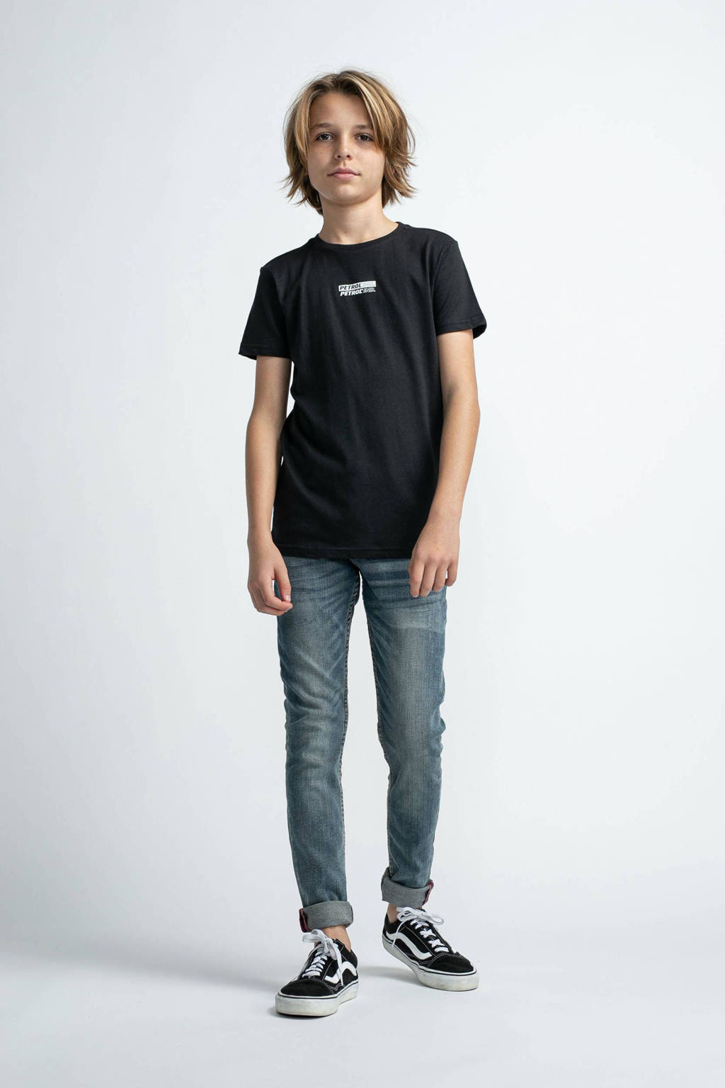 Petrol Industries T-shirt met printopdruk zwart