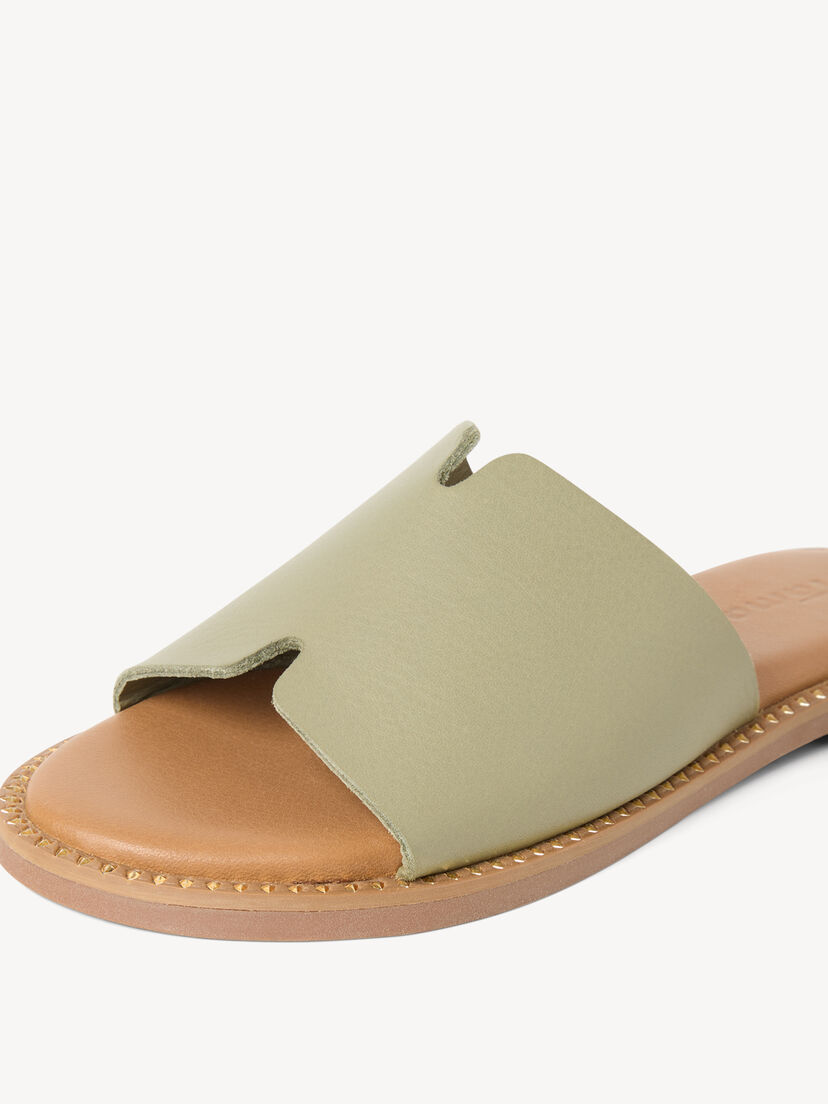 Leren Slipper - groen