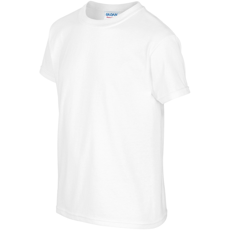 Short Manga Básica Camiseta Con Algodón Grueso Gildan