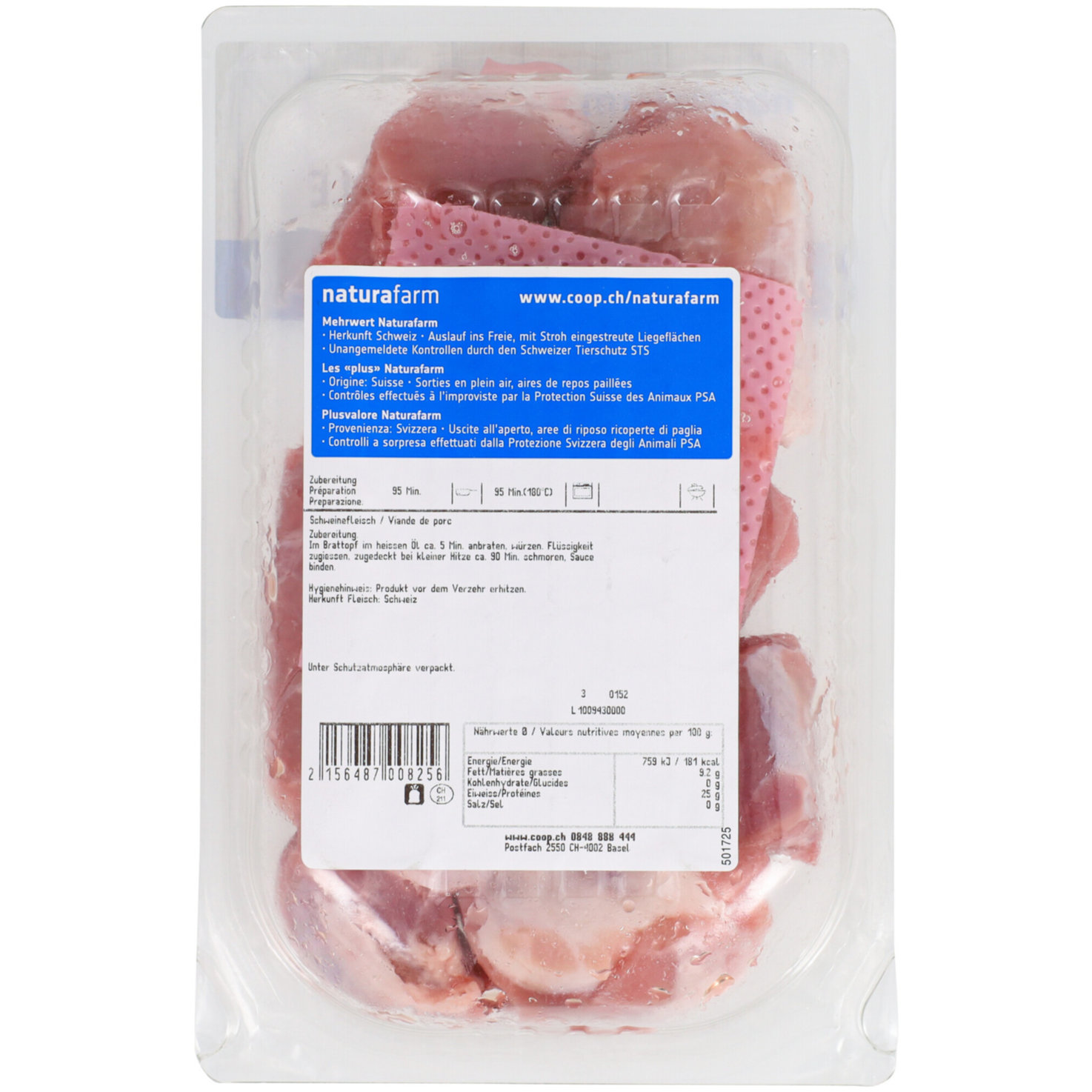 Naturafarm Schweins Voressen ca. 400g