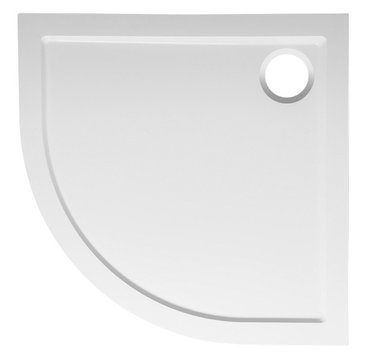 Sapho Else kwartronde douchebak gegoten marmer 90x90cm wit