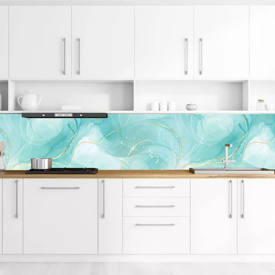 Nikima Klebefolie KF-30 selbstklebende Folie - Aqua türkis bunt