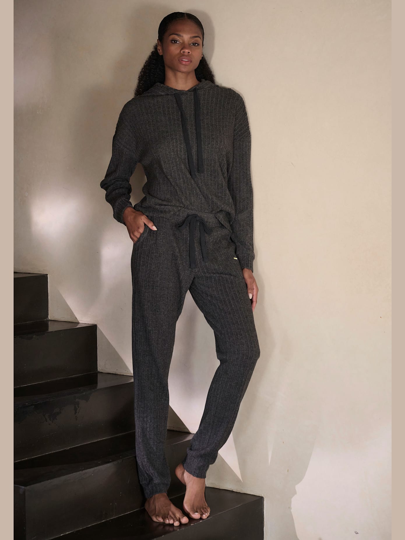 Pantalon d'intérieur pantalon côtelé avec jambes étroites