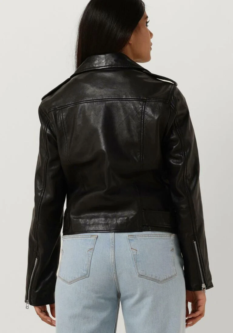 CATWALK JUNKIE zwarte catwalk junkie leren jas jk biker babe