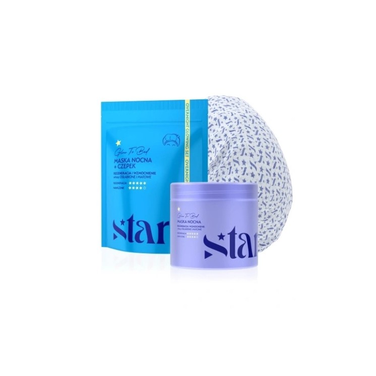 Stars from the Stars Glow To Bed Nacht-Haarmaske mit Deckel, 200 ml