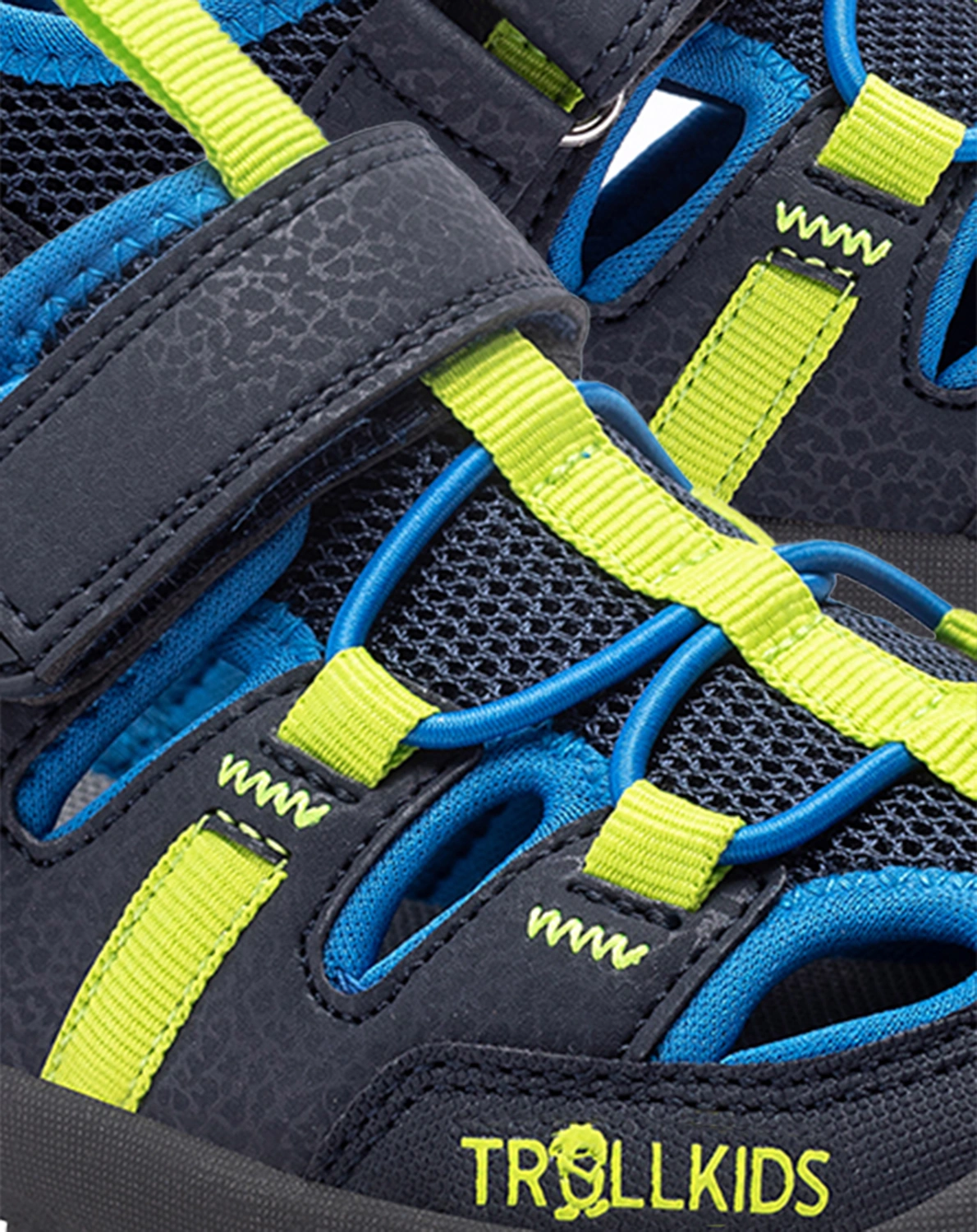 Trekking-Sandalen KROKSAND in navy/lime