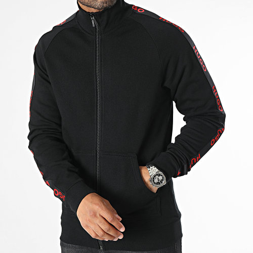 Veste Zippée A Bandes Sporty Logo 50496985 Noir
