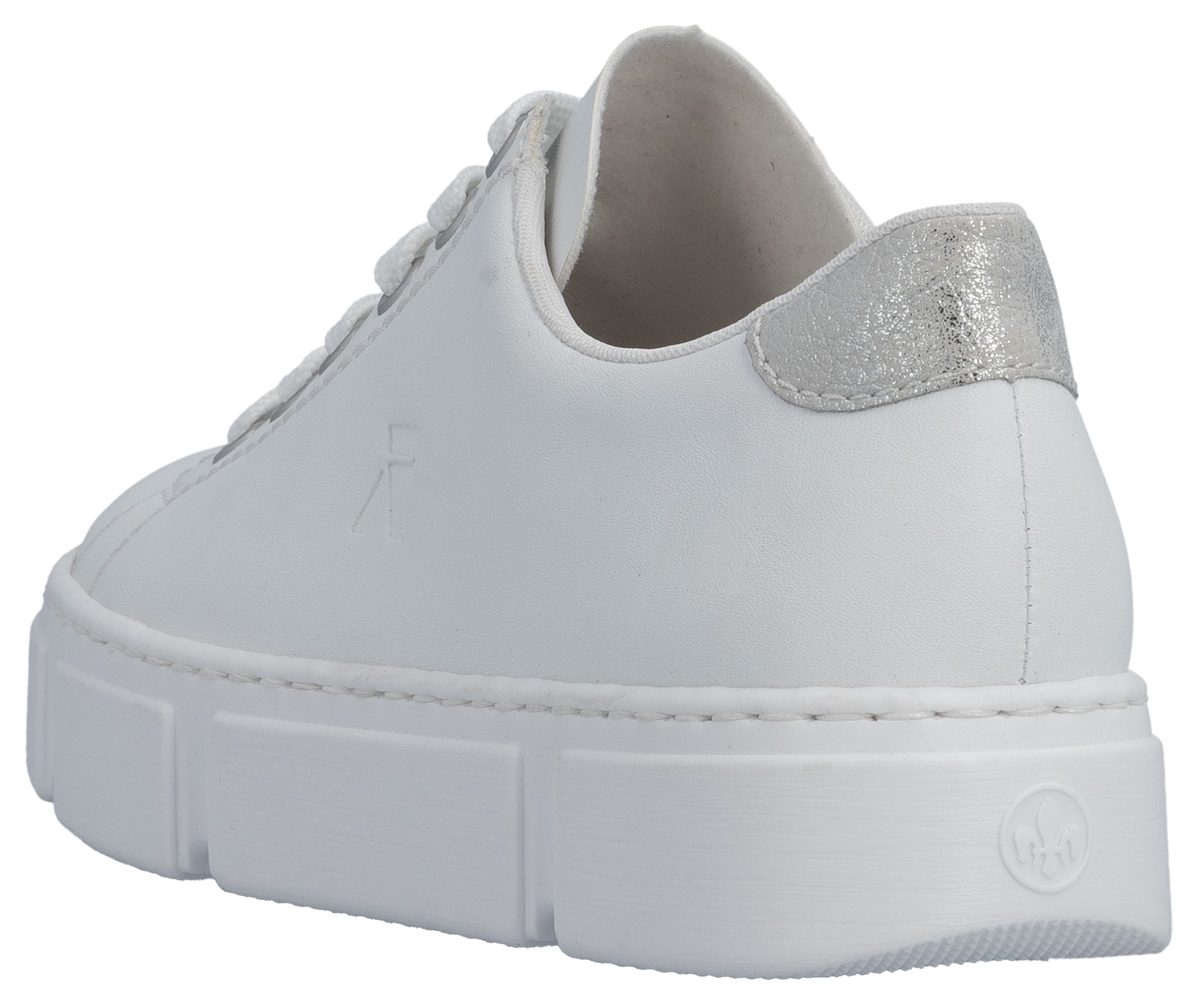 Rieker Plateausneaker  in monochromer Optik, Freizeitschuh, Halbschuh, Schnürschuh