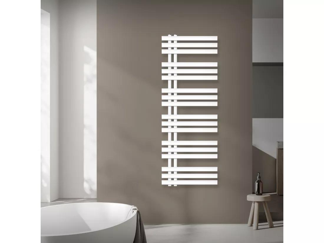 Iron EM Design Radiateur électrique avec résistance 1200 W, 500 x 1400 mm, Blanc
