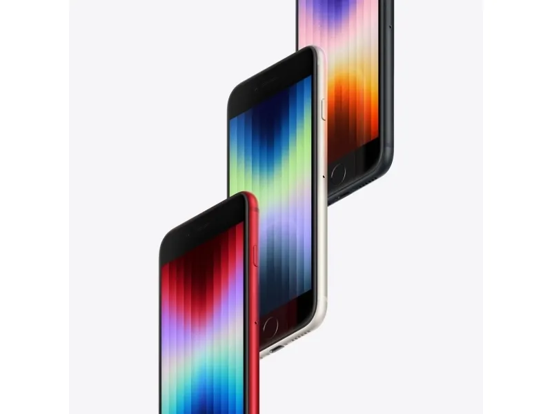 Apple iPhone SE (3rd generation) - 5G smartphone - dual-SIM / Intern hukommelse 64 GB - LCD-skærm - 4.7