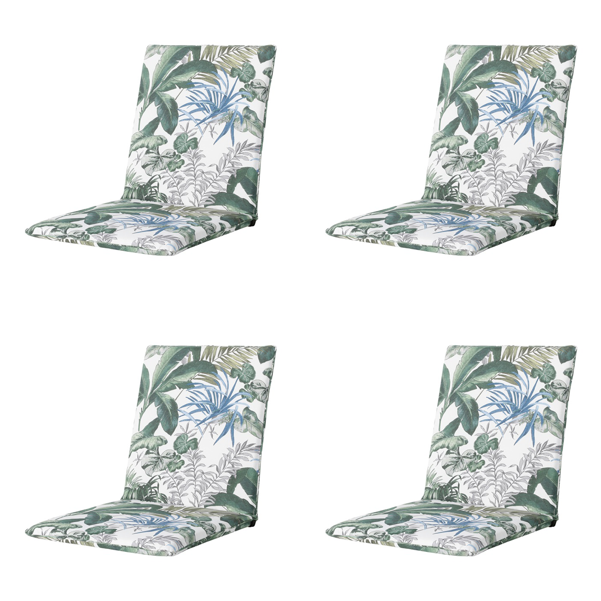 Madison Bliss blue Stapelstoelkussen - Set van 4