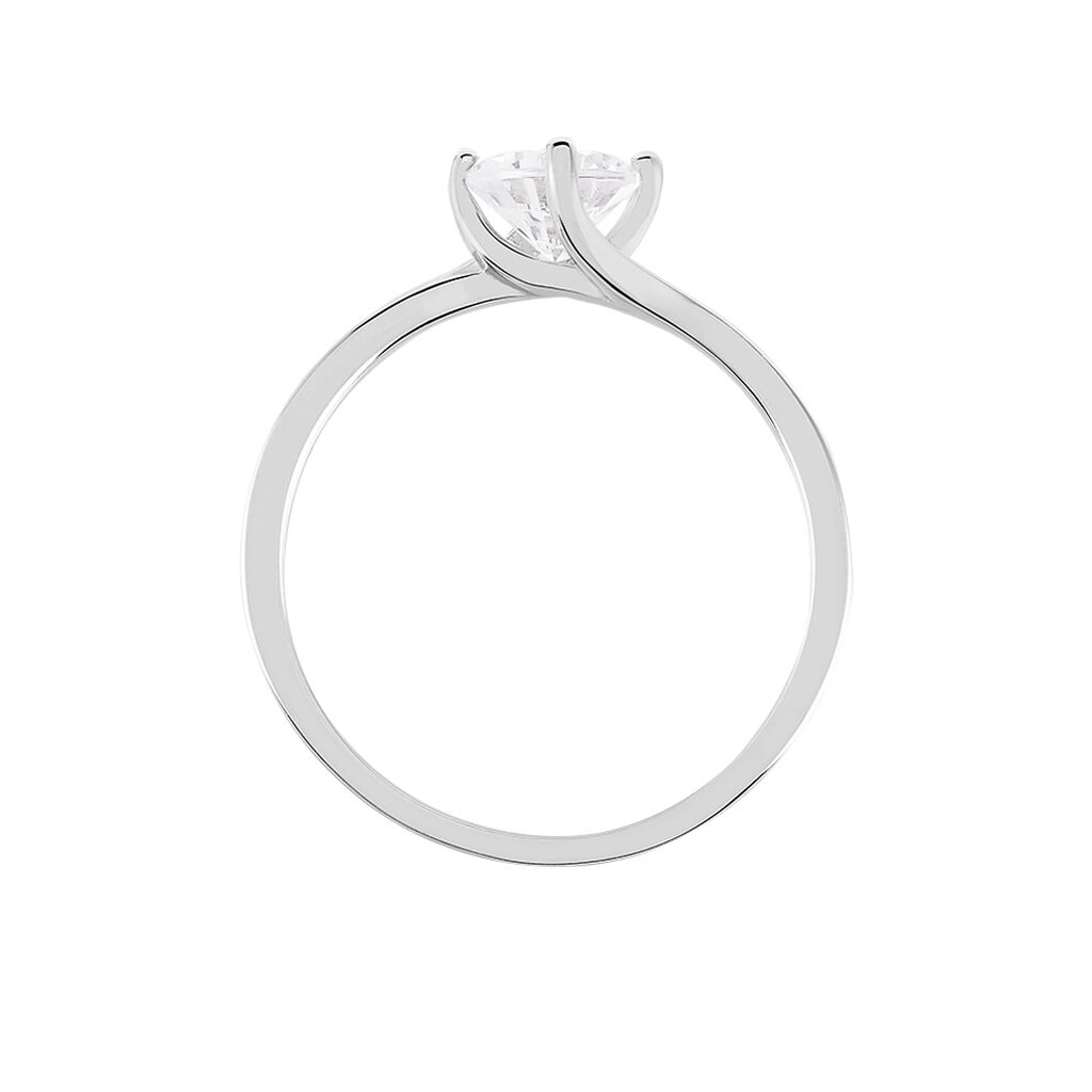 Bague Afsa Argent Blanc Oxyde De Zirconium