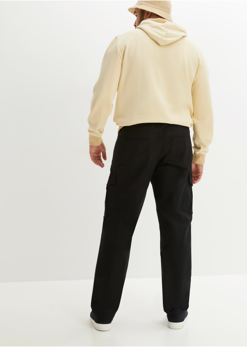 Pantalon fonctionnel étanche en twill extensible avec poches cargo, Straight