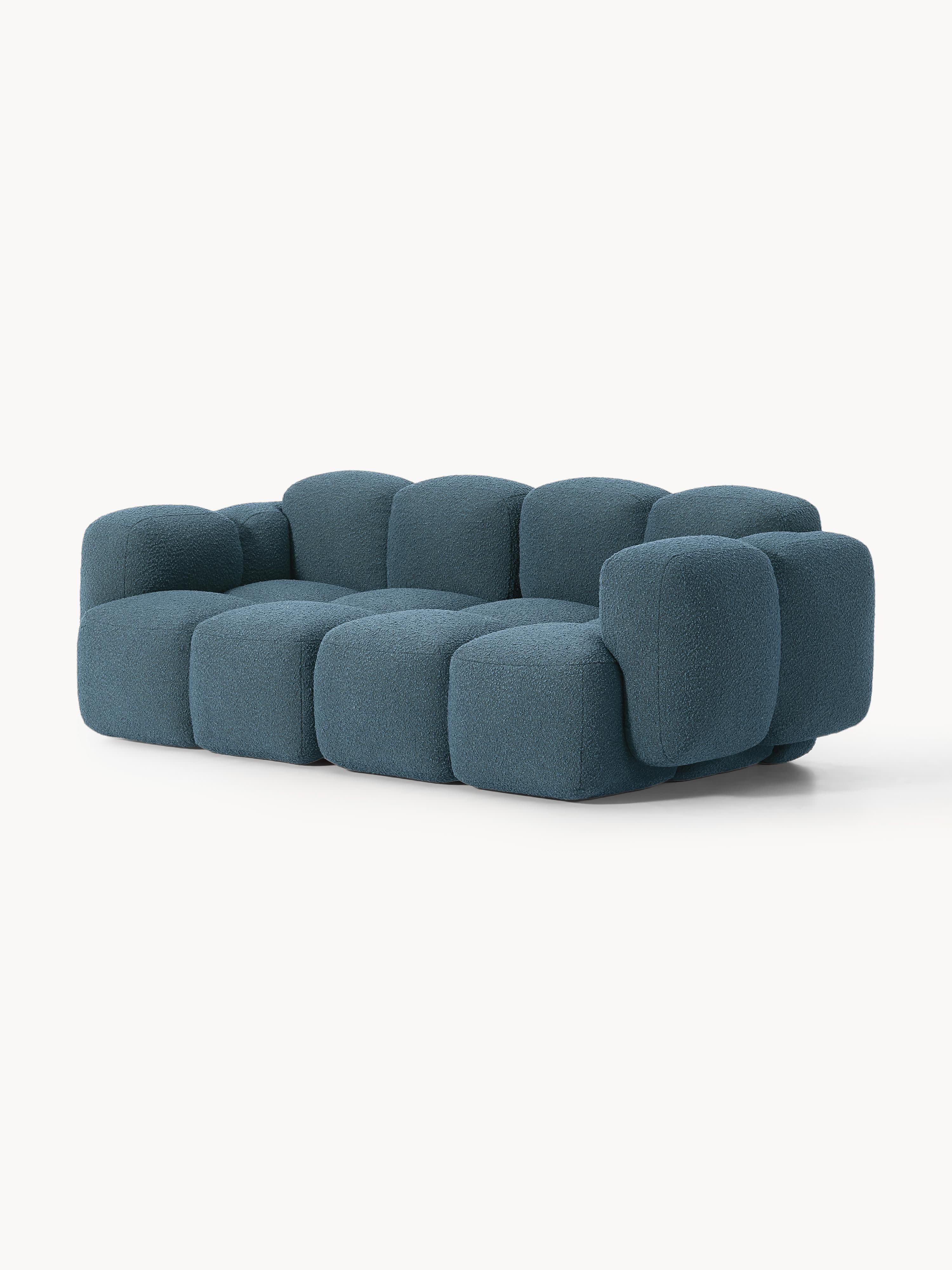 Modulaire bank Tayla (3-zits) van bouclé