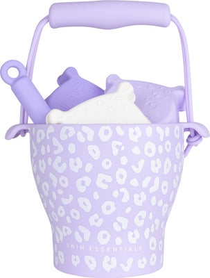 Swim Essentials Strandsett 4 Deler, Purple Leopard