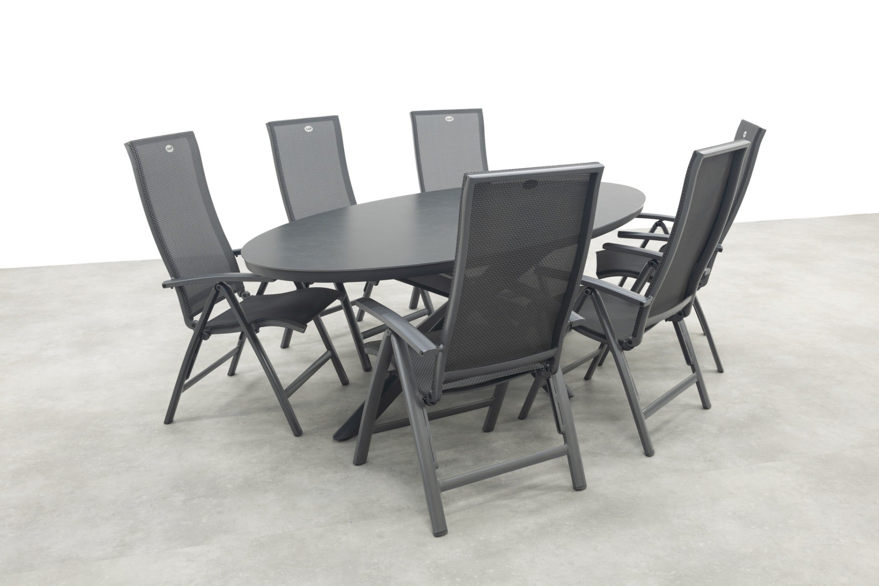 Hartman Valentino|Ventaro verstelbare ovale tuinset 240x115 cm.