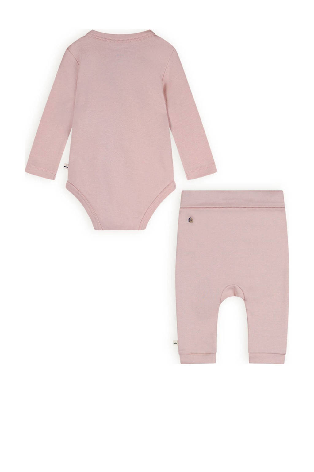 Petite Maison romper + babybroek Stormy roze