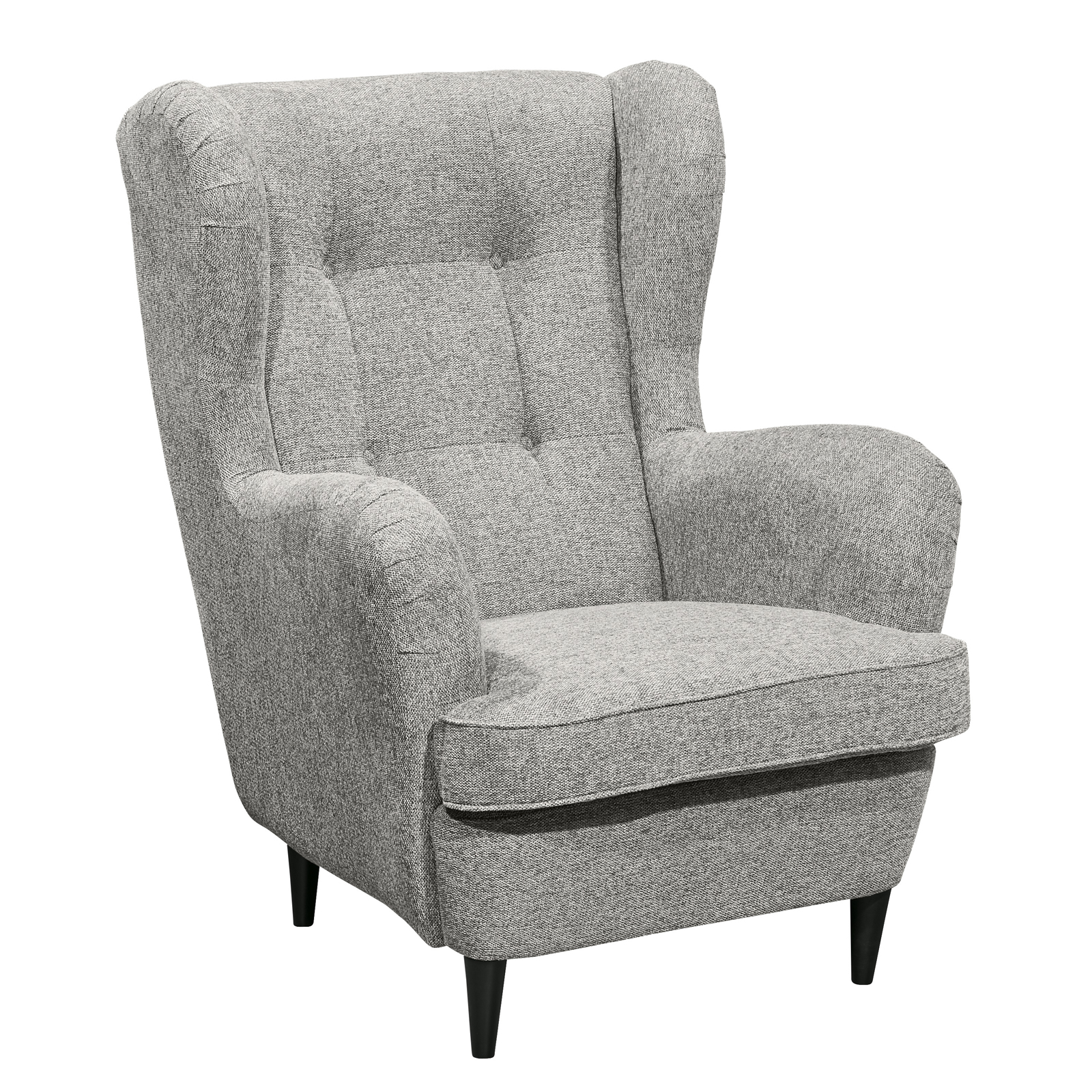 Ohrensessel - silber - 78 cm breit