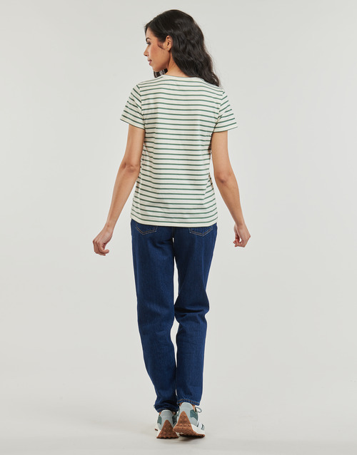 Petit Bateau - A0A9P COL ROND - Blanc / Vert