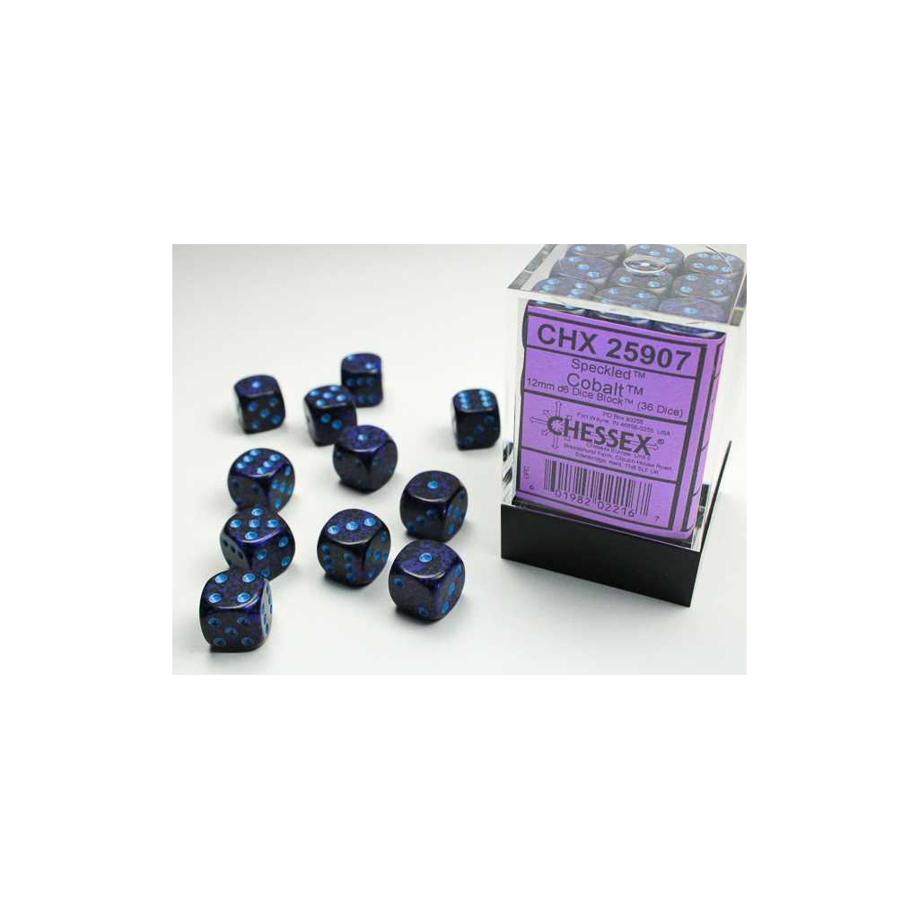 Set de 36 Dés Chessex : Speckled