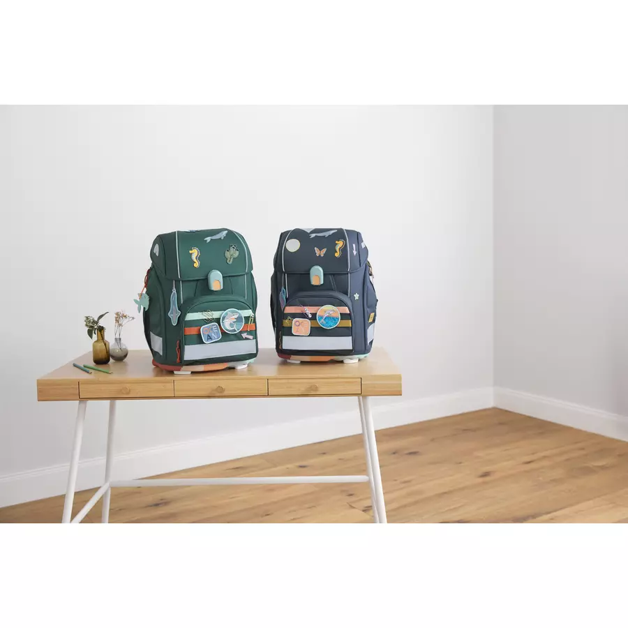 LÄSSIG School Set Boxy Unique dark blue Ocean Edition