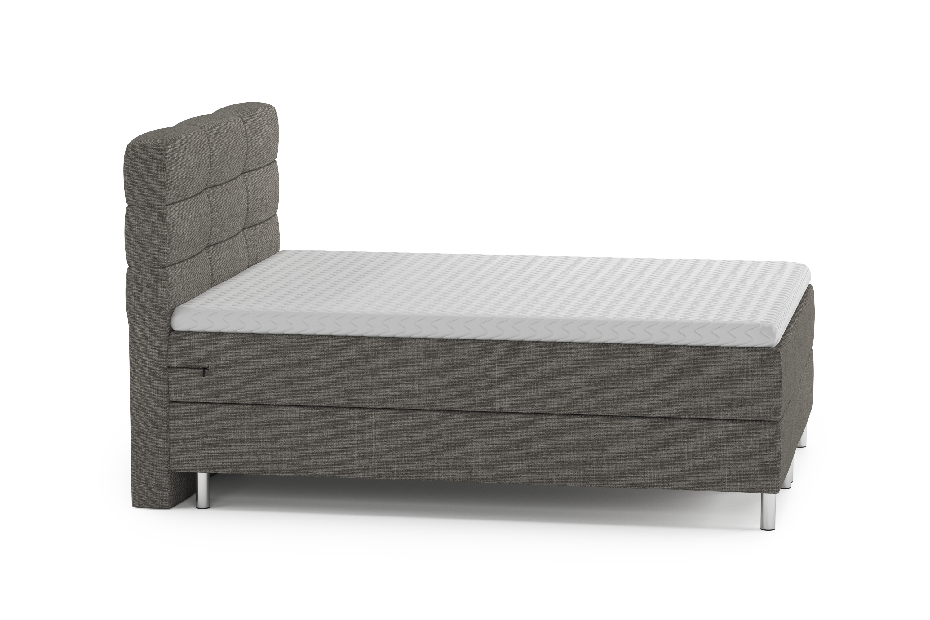 Boxspringbett MIDNIGHT 140 x 200 cm grau