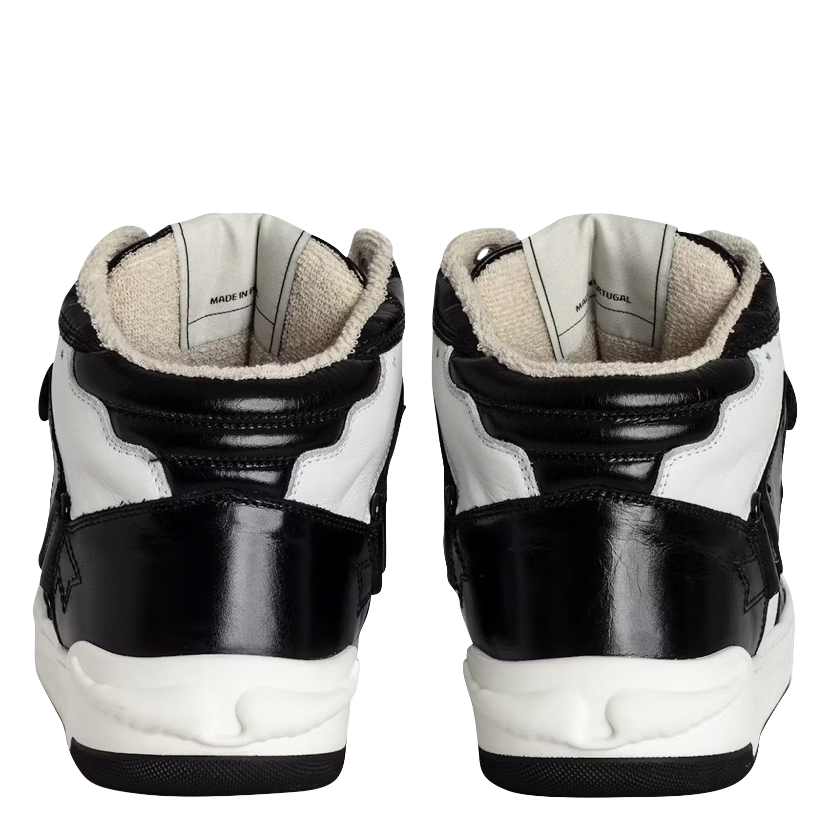 HIGH WINGS - Baskets montantes en cuir | Noir