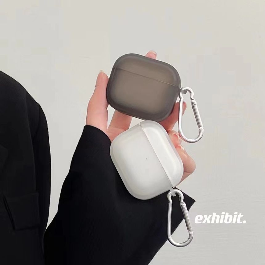 Galeon - Transparante, matte AirPods / Pro oortelefoonhoes