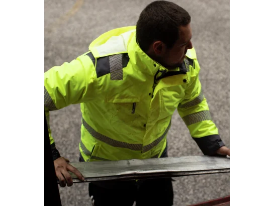 Parka de travail haute-visibilité jaune fluo 4 en 1 Würth MODYF