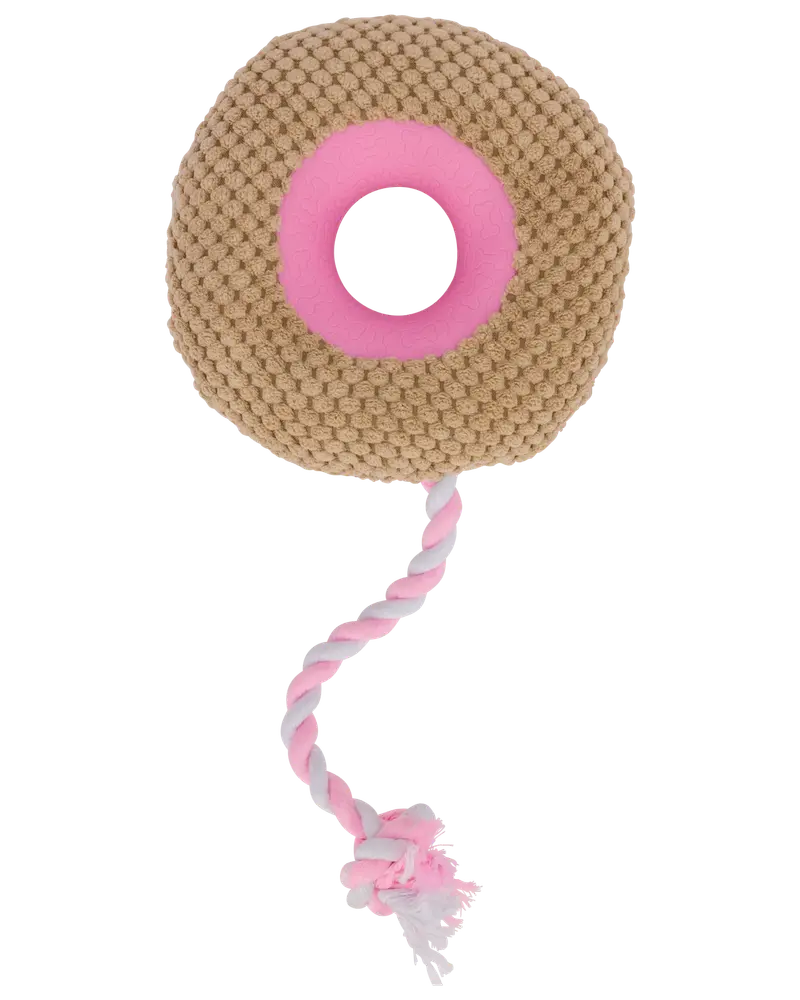 DanPet Hundelegetøj donut med reb